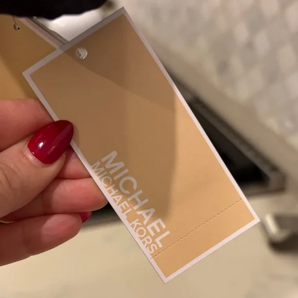 Michael Kors Black Trench Coat with Belt - Picture 5 of 11